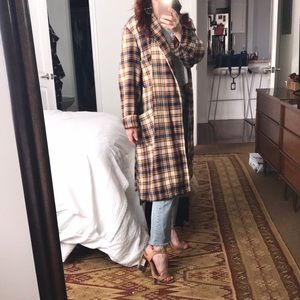 Vintage plaid coat